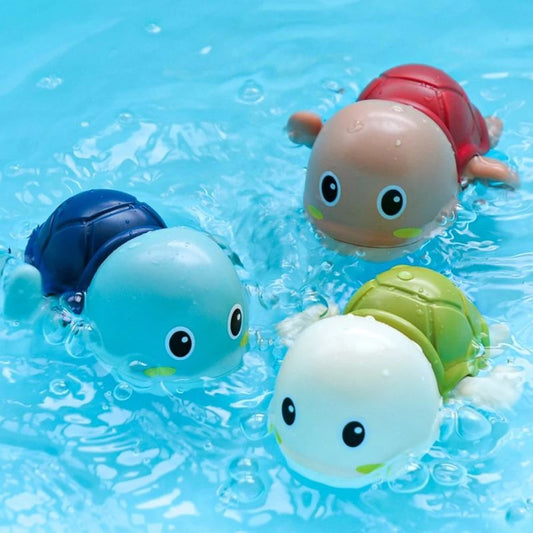 HappyBath™ Baby Bath Toy – Wind-Up Swimming Turtle, No Batteries Needed