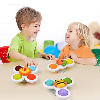 SpinFun™ Baby Sensory Spinner Toy – Suction Cup Bath & Car Window Spinner
