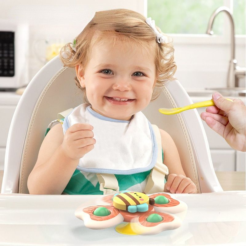 SpinFun™ Baby Sensory Spinner Toy – Suction Cup Bath & Car Window Spinner