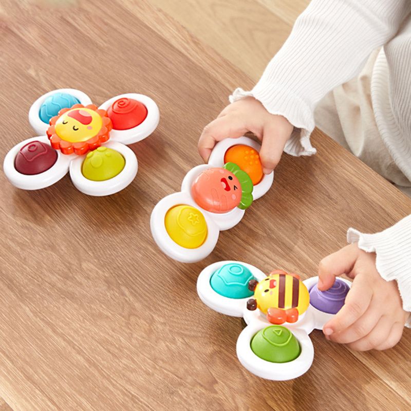SpinFun™ Baby Sensory Spinner Toy – Suction Cup Bath & Car Window Spinner