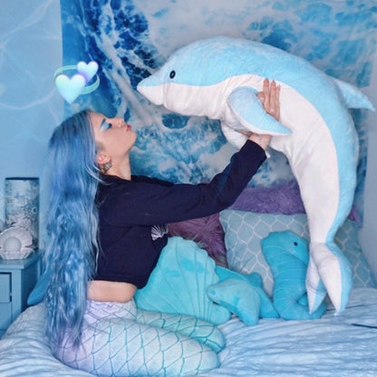 Aqua & Pink The Dolphins