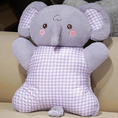 Cozy Pastel Animal Cuddle Cushions