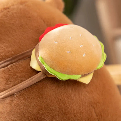 Fluffy Capybara Burger Bag Plushies