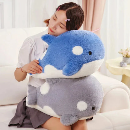 Kawaii Fluffy Gray Blue Killer Whale Plushies