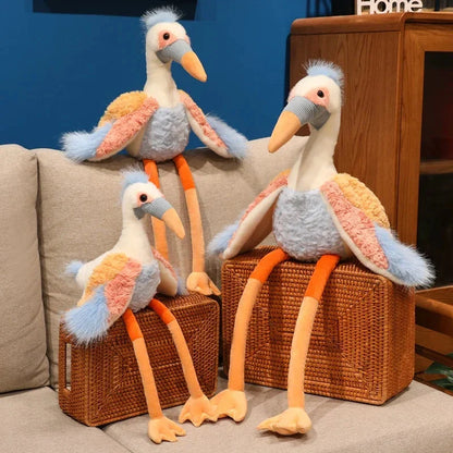 Lila the Long-legged Crane Plush