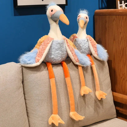 Peaches the Fluffy Crane Plush