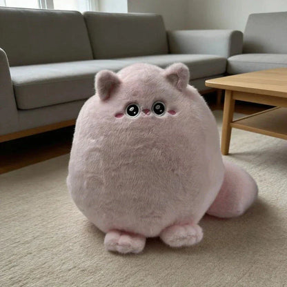 Round Chubby Cat Angel Plush