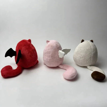 Round Chubby Cat Angel Plush