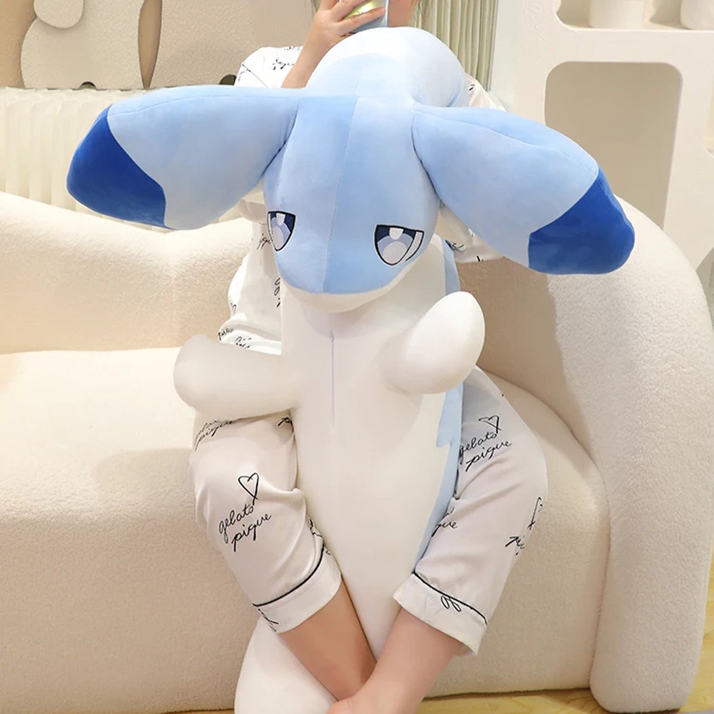 Sofi the Long Kawaii Baby Blue Dragon Plushie