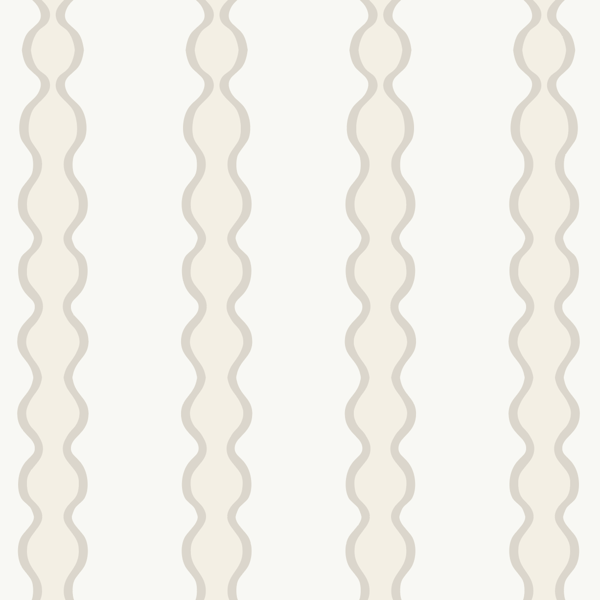 Little Abacus Stripe Wallpaper, Off White and Taupe