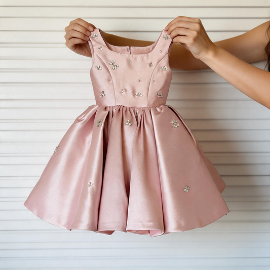 Girls Christening Dresses Pink Girls Beauty Pageant Dress Children Birthday Dress