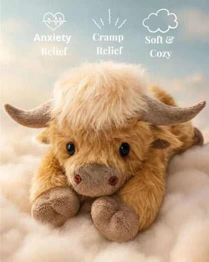 Lovable Highland Cow Plush with Cozy, Huggable Design