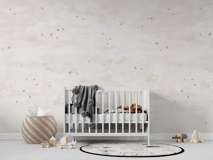 Opals Sky Birds Mural, Sand