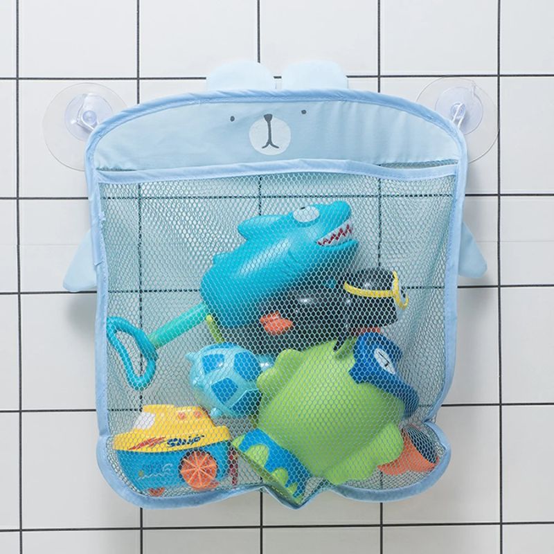 Baby-ToysBag™ Bath Toy Storage Bag – Quick-Dry Mesh Organiser with Suction Cups