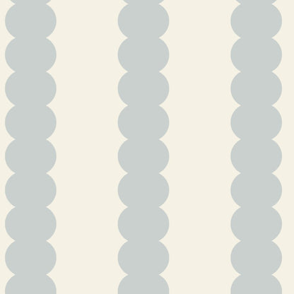 Scallop Stripe Wallpaper, Blue