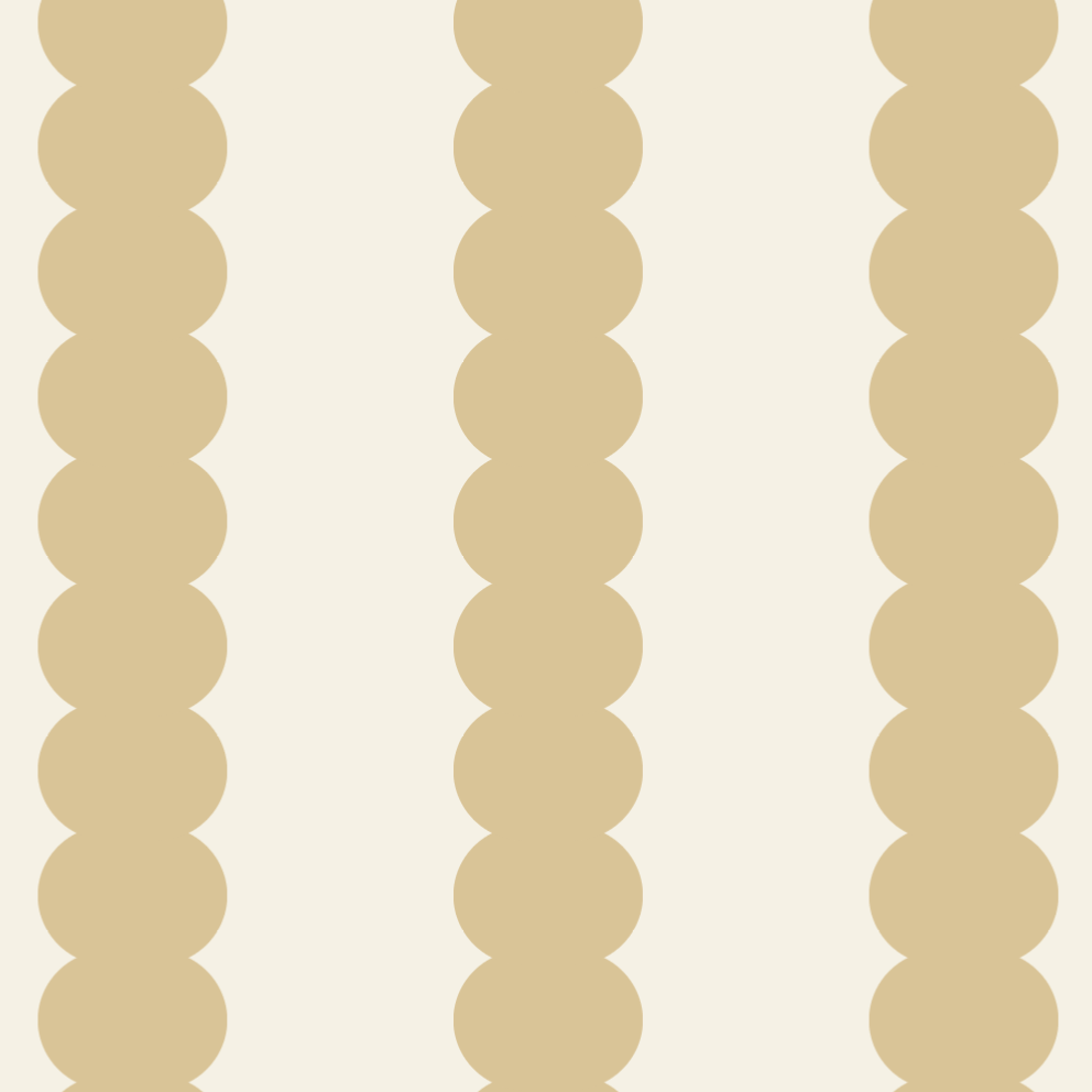 Scallop Stripe Wallpaper, Yellow