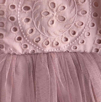 Trixie Belle Dusty Rose Pink Tutu Baby Girl Tulle Party Romper