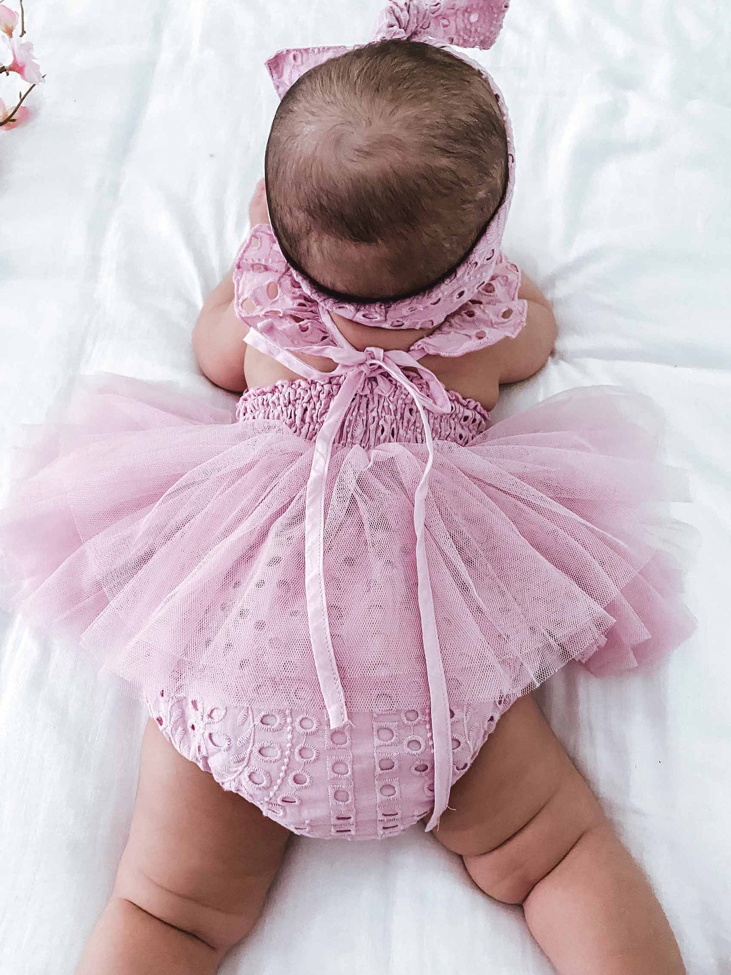 Trixie Belle Lilac Tutu Baby Girl Romper