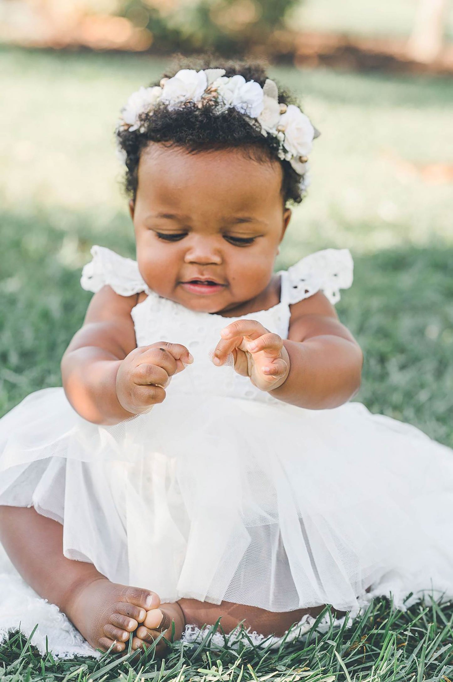 Trixie Belle White Tutu Baby Girl Tulle Party Romper