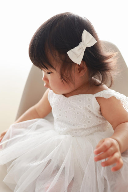 Trixie Belle White Tutu Baby Girl Tulle Party Romper