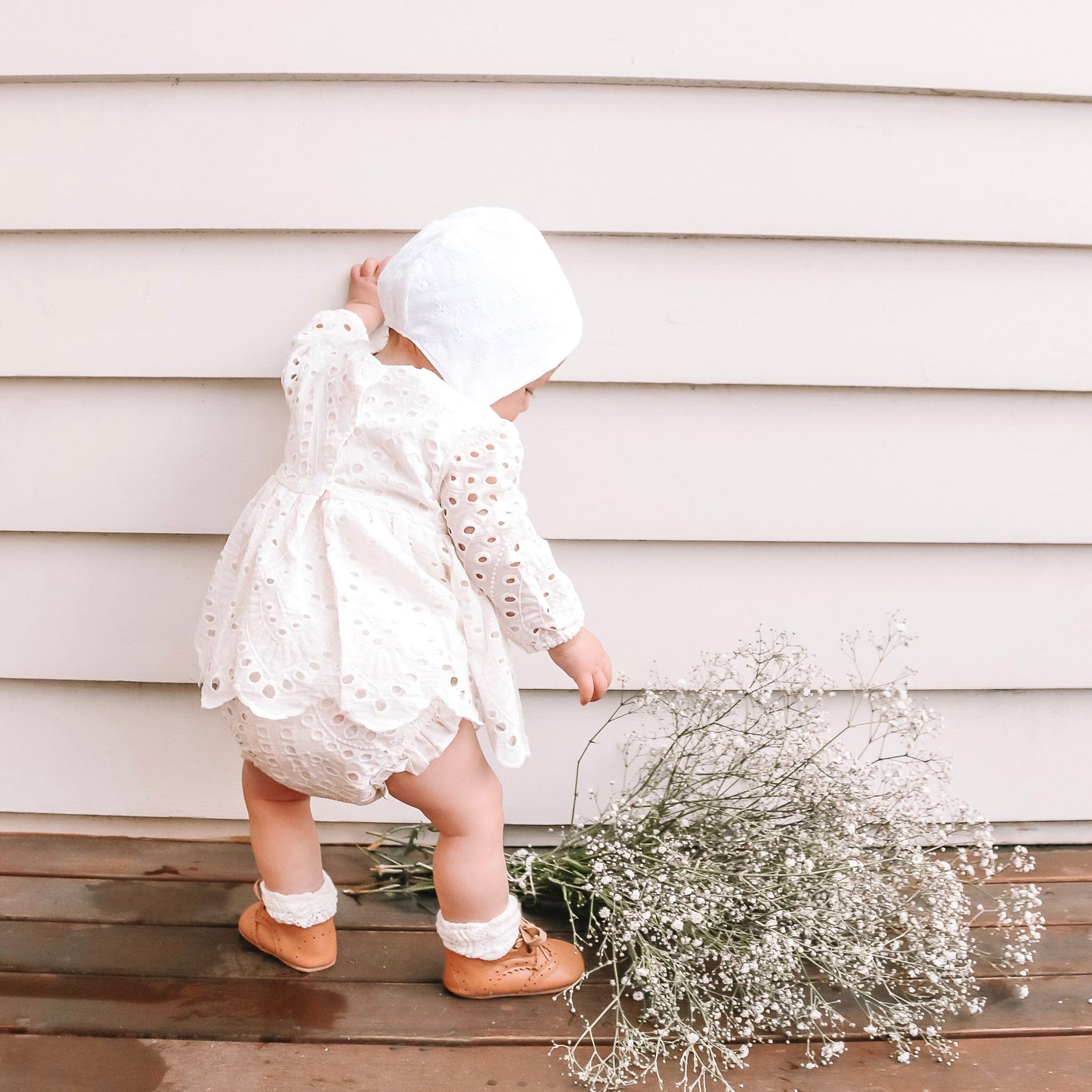 White Ivy Baby Girl Two Piece Set