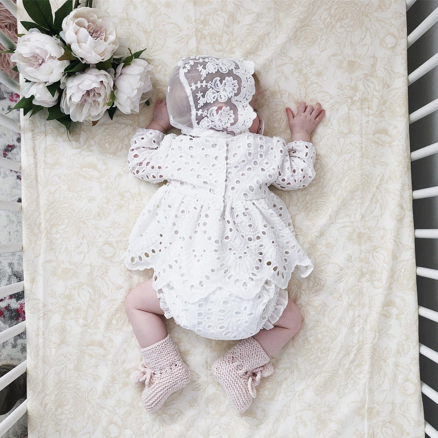 White Ivy Baby Girl Two Piece Set