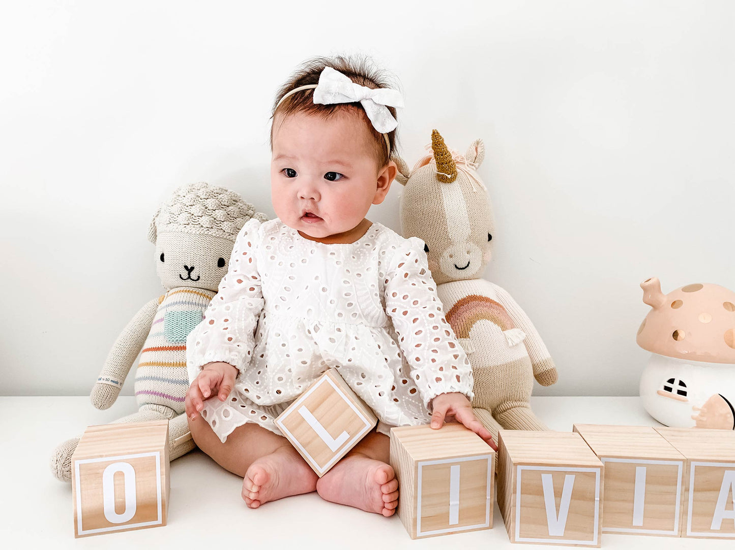 White Ivy Baby Girl Two Piece Set