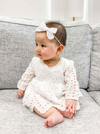 White Ivy Baby Girl Two Piece Set