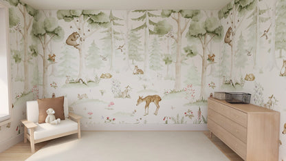 Woodland Friends Mural
