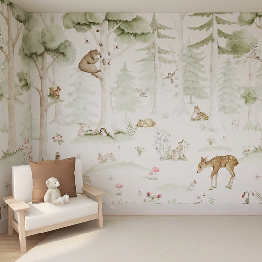 Woodland Friends Mural
